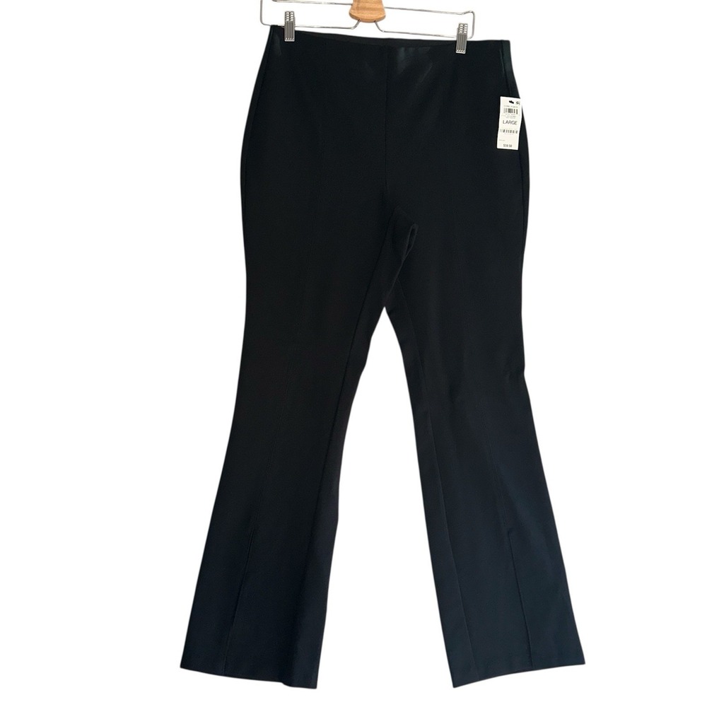 NEW Bar III Black Trousers Sz L Womens Flare Leg Work Wear  formal slimming